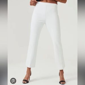 SPANX On The Go Kick Flare Pants in White, Small Petite